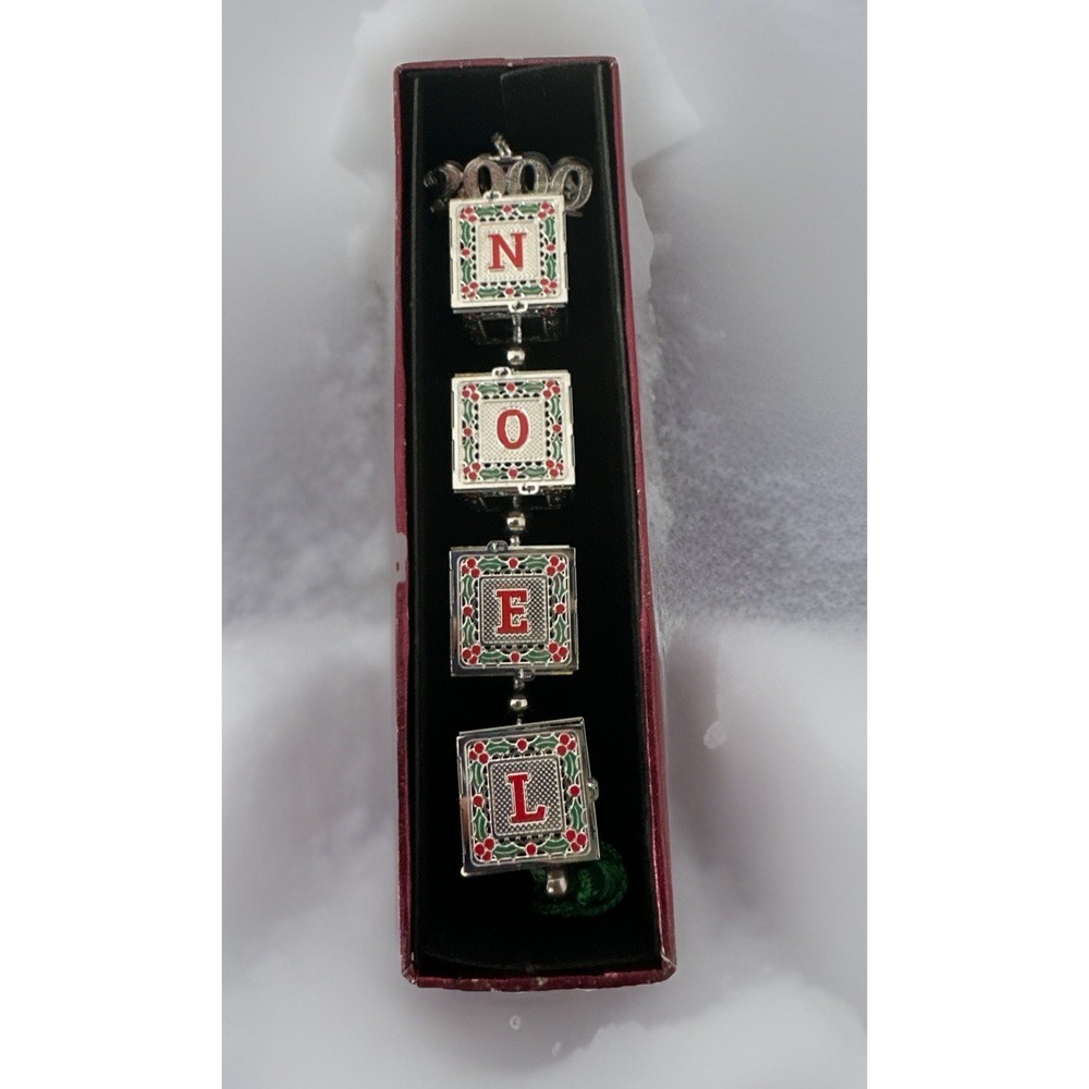 Towle Silversmiths NOEL‎ Building Blocks Ornament T077114 NIB